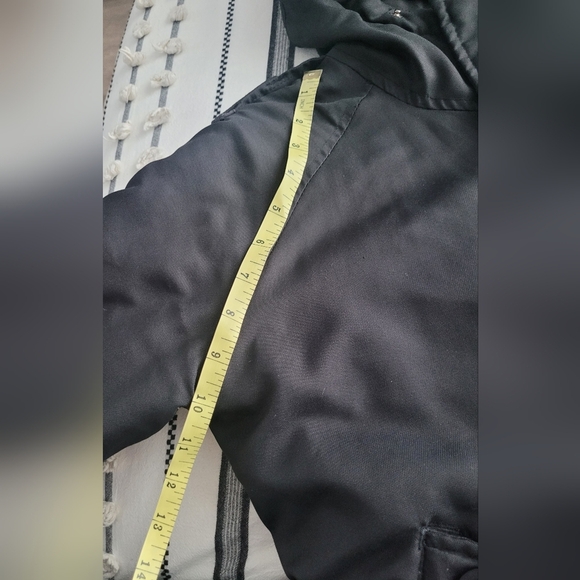 Urban Behaviour Winter Bomber Puffer Black Jacket S: Medium - Picture 10 of 10
